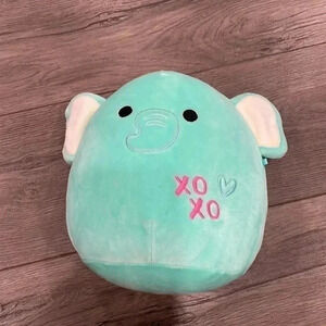 ❤️Free❤️Squishmallow Aqua Diego the Elephant  Valentines Edition 12”